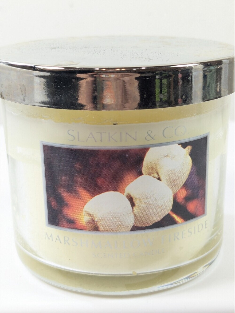 Slatkin & Co Bath & Body Works Marshmallow Fireside Candle jar  discontinued
